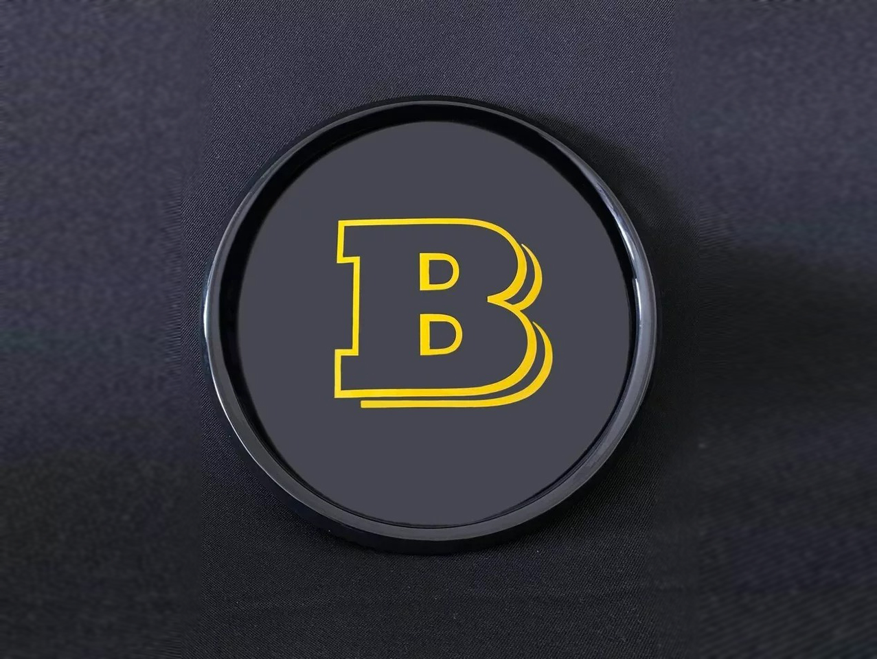 Mercedes-Benz GLE GLC GLS C G-Class W463a Front Grill Badge Grille Emblem Yellow Logo